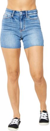 Judy Blue High Waist Shorts In Blue