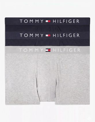 Tommy Hilfiger Mens Tommy Hilfiger Mens Underwear 3Pack Soft Boxer - Grey - Size: 32/30/31
