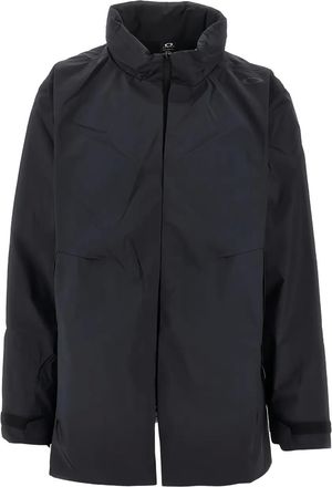 Oakley high-neck rain coat - men - Polyester - S - Black