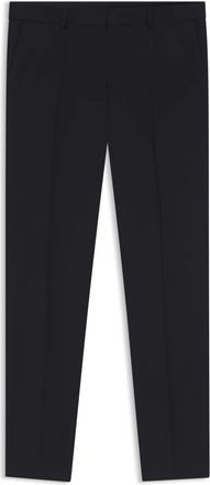 HUGO BOSS Gepatroonde Chino Broeken - Heren - Chinos - Blauw - XL - Wol - Broeken