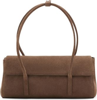 Mango Suede Shoulder Bag in Medium Brown at Nordstrom