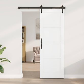 Berkfield Home Interior Door ORKDAL White 73.5x211x4 cm Solid Wood Pine