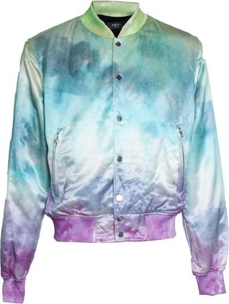 Amiri Silk watercolour bomber jacket