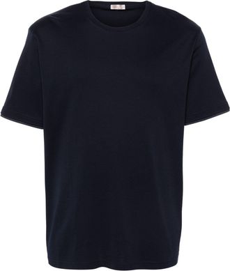 Herno short-sleeve cotton T-shirt - men - Polyamide/Cotton/Elastane - 50 - Blue
