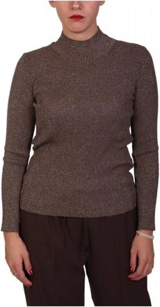 Marella Leida Turtleneck - Dames - Coltruien - Bruin - M - Wol - Truien & Vesten