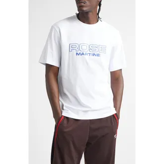 Martine Rose Classic Logo Graphic T-Shirt in White at Nordstrom, Size X-Large