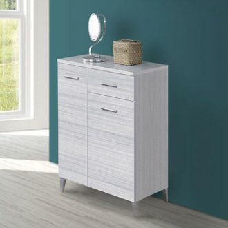 Feridras Feridras - Base multiuso 60x34 cm grigio con 2 ante e cassetto scorrevole Desya