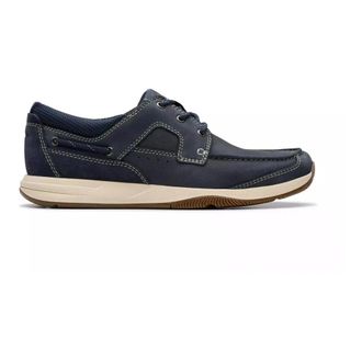 Clarks Nautische Veterschoen - Heren - Veterschoenen - Blauw - 41 1/2 EU - Leer - Schoenen