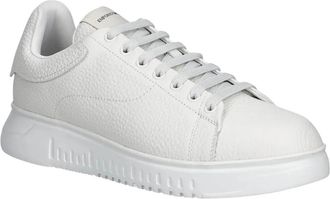 Emporio Armani Schoenen > Sneakers - Heren - Sneakers - Wit - 46 EU - Leer - Schoenen