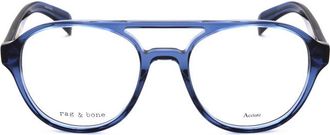 Rag & Bone Mens Blue Round Eyeglass Frames RNB7049/G