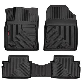 OEM Alfombrillas De Goma 3d Para Coche: Hyundai I30 Iii (fastback, Hatchback, Familiar, 2016-) - Borde De 5 Cm