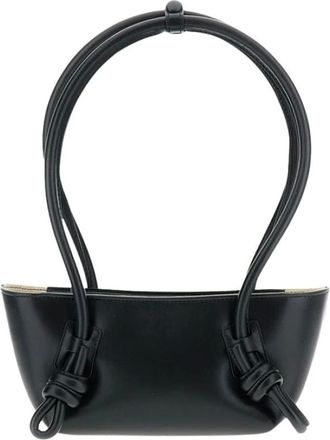 Hereu Handbags, female, Black, Size: ONE SIZE Calf Leather Bag
