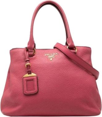 Prada Pre-owned Vintage Satchel - Dames - Vintage Shopper - Roze - ONE Size - Vintage