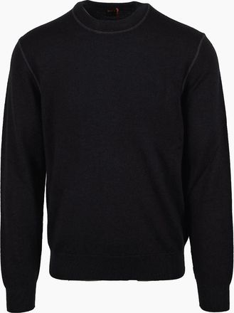 HUGO BOSS Mens Boss Orange Astefo Knitwear Black - Size: 40