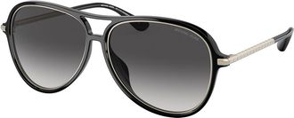 Michael Kors MK2176U BRECKENRIDGE 30058G Womens Sunglasses Black Size 58