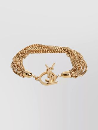Saint Laurent gold-plated multi-chain bracelet