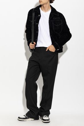 Amiri Creased Trousers, Mens, Black