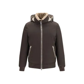 Brunello Cucinelli Brown Polyamide Mens Bomber
