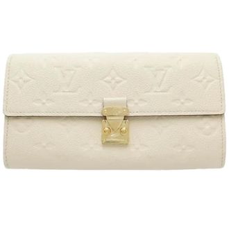 Louis Vuitton Pre-owned Portafoglio Lungo Monogram Empreinte (bi-fold) - - Pre-owned - Donna - Beige - ONE SIZE