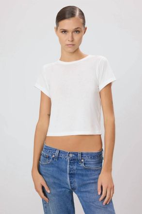 &Eacute;terne Short Sleeve Baby Tee In White