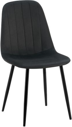 Clp Silla De Comedor Baxter En Terciopelo Negro