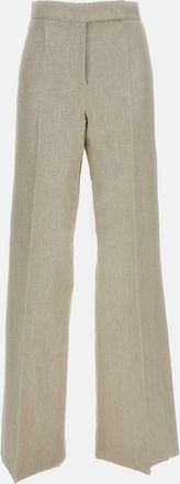 Max Mara Pantalone Ginnico In Lino