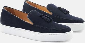 Scarosso Amedeo Sneakers in Blue - Suede at Nordstrom, Size 42.5