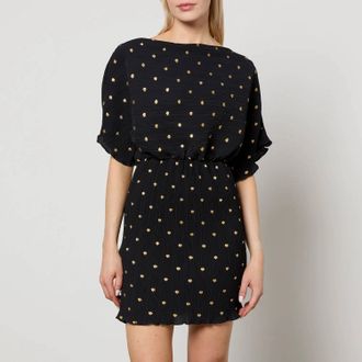Never Fully Dressed Mini Tilly Dress In Black