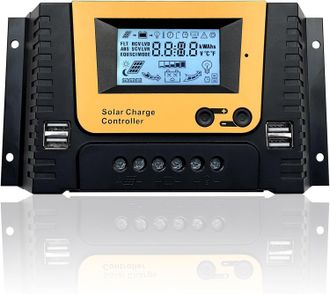 OEM Controlador De Carga Solar De 30 A, 12 V, 24 V, 36 V, 48 V, Identificaci&oacute;n Autom&aacute;tica. Regulador De Carga Solar De 30 A Apto Para Paneles Solares De H