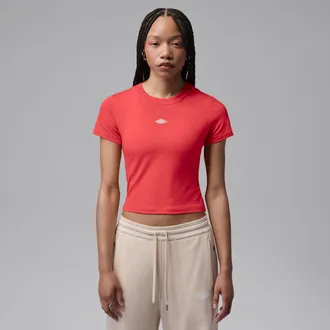 Nike Jordan Womens Jordan Flight T-Shirt in Blue | IV5347-489