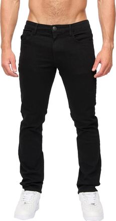 Crosshatch Heren Draker Straight Leg Jeans (Zwart)