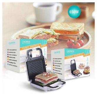 Trade Shop Trade Shop - Piastra Elettrica Macchina Sandwich Toast Tostiera Pancake Waffle Panini Tx-9713