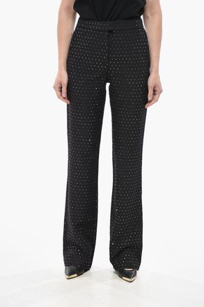 Andamane Pantaloni Straight Fit con Cristalli All-Over The Andamane