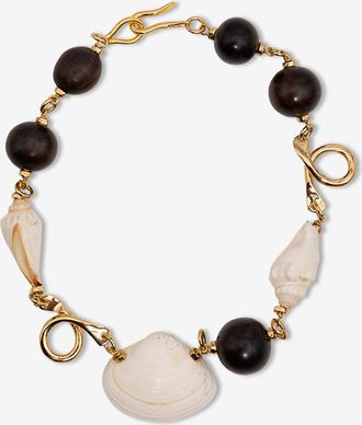 Tohum Design Choker aus Muscheln und Holz Samara