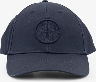 Stone Island Cappello in cotone con logo frontale - STONE ISLAND - gender_Man