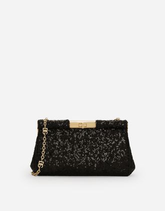 Dolce & Gabbana Medium Marlene Shoulder Bag - Woman Clutches Mini And Bags Black Onesize