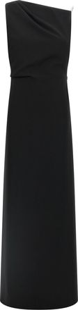 Max Mara Black Triacetate Long Womens Dress