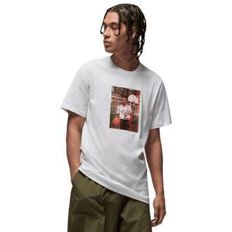 Nike Jordan Mens Brand Photo Short Sleeve Crew - Black/White Size 3XL