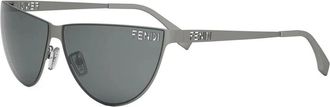 Fendi Grey Cat Eye Ladies Sunglasses FE40138U 20A 62