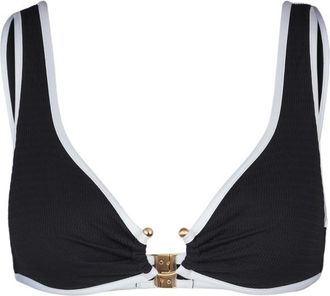 Seafolly Beach Bound Ring Front Tank Bikini-Top für Damen | schwarz