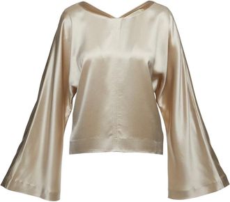 Wakakuu Icons Overhemden, Dames, Beige, L, Blouses