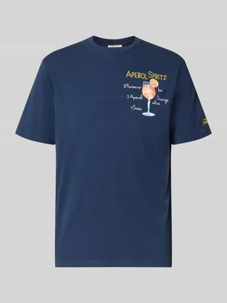 MC2 Saint Barth T-Shirt mit Stitchings Modell PORTOFINO in Marine, Gr&ouml;&szlig;e XXL