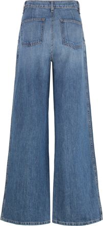ASKK NY Womens Cropped Jeans Cotton-Linen Brown