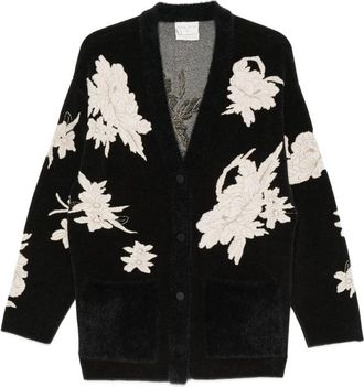 Forte_Forte Floral-embroidered Cardigan-style Jacket