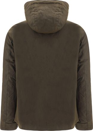 Barbour Mens Hooded Jacket Olive Cotton