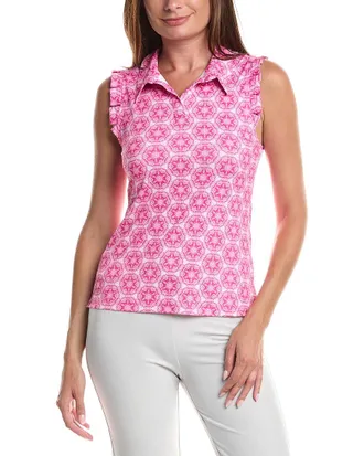 Gottex Sleeveless Ruffle Top