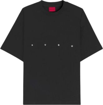 HUGO BOSS Hombre, Camisetas, Negro, Talla: S