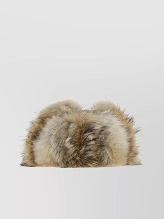 Prada adjustable hat with fur accents