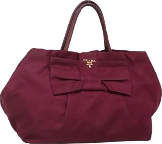 Prada Pre-owned Nylon handbags - Dames - Vintage Shopper - Rood - ONE Size - Nylon - Vintage