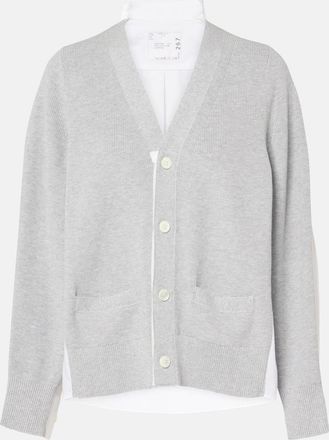 sacai Striped cardigan